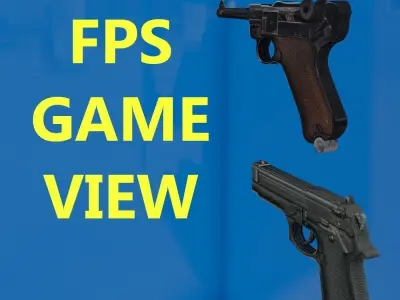 SEMI REALISTIC GUN PACK Free low-poly 3D model
