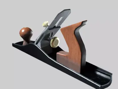 Iron Jack Plane Low-poly 3D model