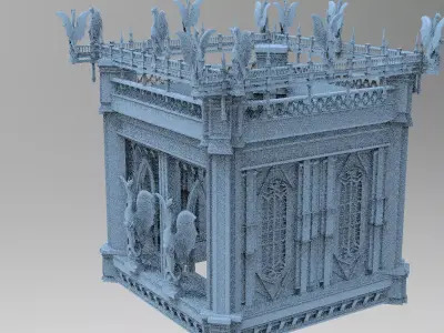  Drake cathedral tower 1 3D model