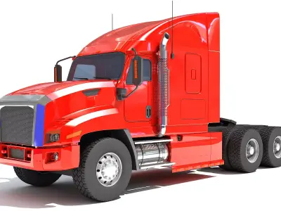 American Freightliner Truck 3D model