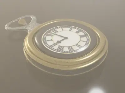 Vintage clock 3D model