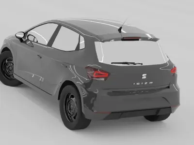 Seat Ibiza 5 2017-2023 Free low-poly 3D model