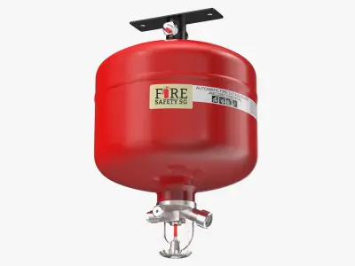 Fire Safety SG Automatic Fire Extinguisher 3D model