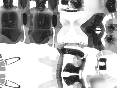 Futuristic Police - Rocket Launcher Low-poly 3D model