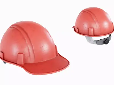 Hard Hat - Safety Helmet Low-poly 3D model