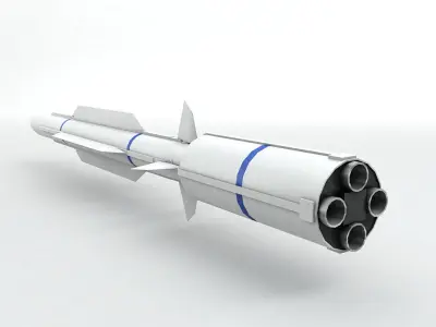 RIM 161 Standard Missile 3 Low-poly 3D model