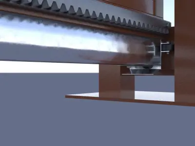 Sliding gates 3D model by 2evgeniy-lenin
