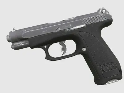 GSH-18 Low-poly 3D model