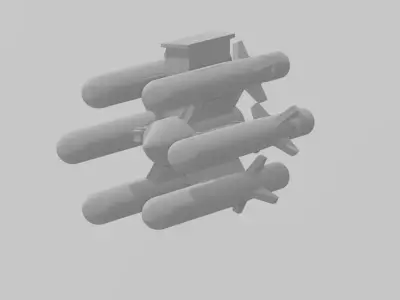 Kalibr Missile Wheel 3D print model
