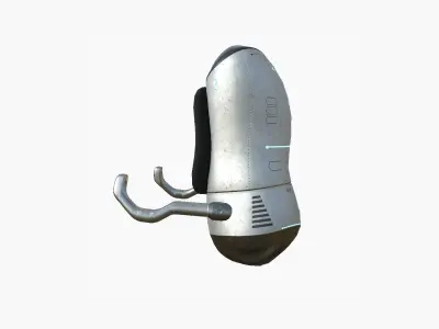 Jetpack J07 Light Steel - SciFi Character Design Low-poly 3D model