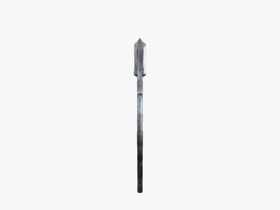 Lowpoly Weapon Scythe Level 1 - Game Ready - Textured PBR Low-poly 3D model