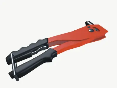 Rivet gun blister Low-poly 3D model