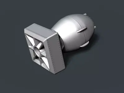 Fat Man Atomic Bomb RoZ 3D print model