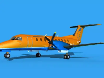 Embraer EMB120 RegionAvia RU 3D model