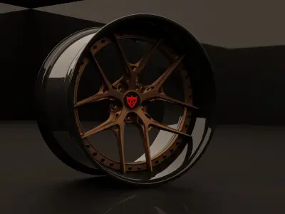 forged wheels series rv-dr08d-519182 3D model