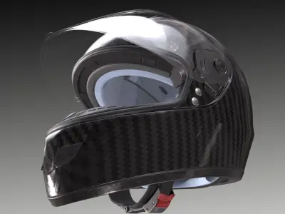 Helmet Nolan n62 3D model Low-poly 3D model