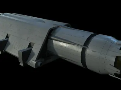 Superlaser Siege Cannon Low-poly 3D model