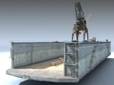  Dry Dock ( LOW POLY ) 