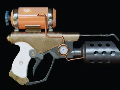 Stylized Flamethrower 3D model