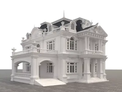 Classical style Villa  3 3D model