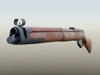 Lee Enfield Rifle Free 3D model