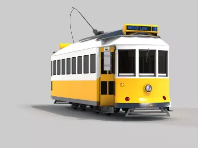 Trains Bondinho De Lisboa 3D model
