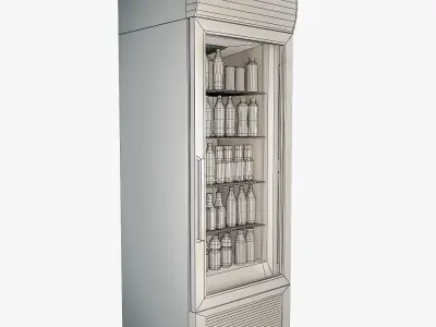 Fridge Coca cola Low-poly 3D model