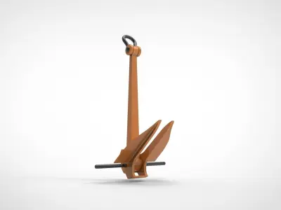 Danforth Anchor 3D model