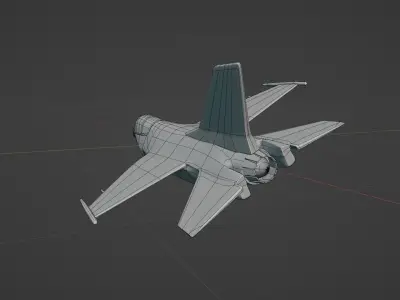F16 jet  3D model