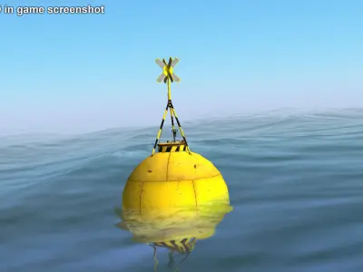 Ocean Buoy Low-poly 3D model