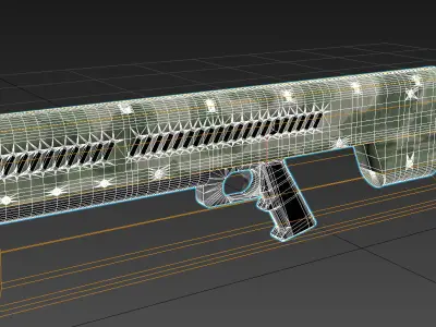 Laser carbine 3D model