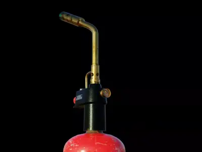 propane torch Low-poly 3D model
