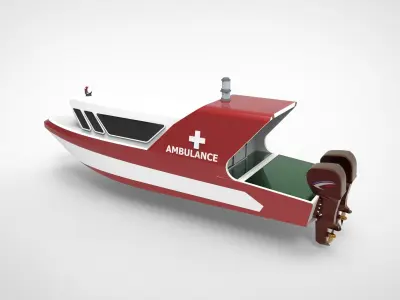 Ambulance  ship 3D model