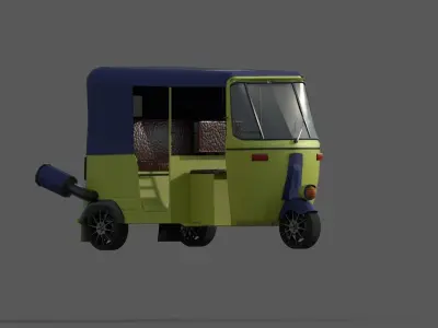 Tuk tuk - Low-poly 3D model