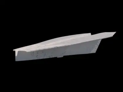 Paper plane 3D model order
