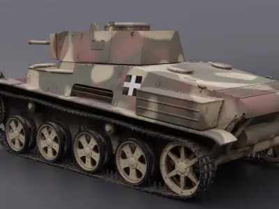 43M Toldi III Hungarian light tank 3D model
