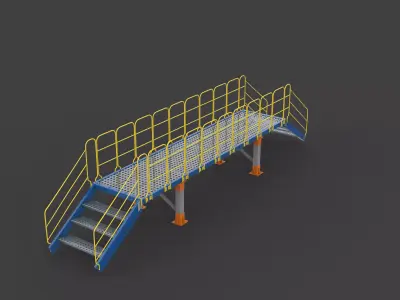 Industrial Bridge  3D model