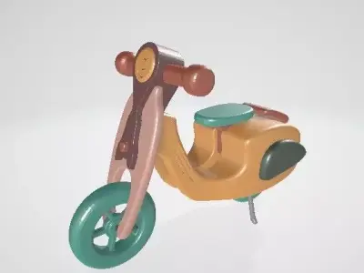 Ves scooter Low-poly 3D model
