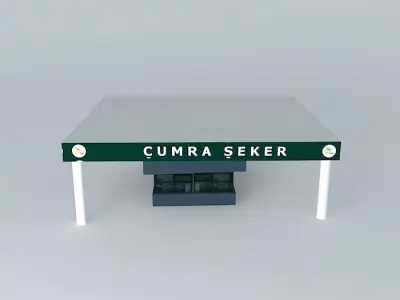 Çumra Sugar Factory Entrance Free 3D model