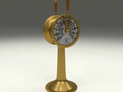 Ship Engine Telegraph Low-poly 3D model