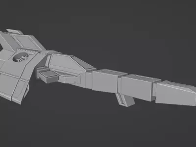 Spacecraft star wars weapon Free 3D model