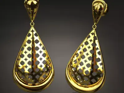 Taj Mahal earrings Free 3D print model