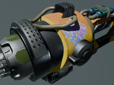 Weapon Design Low-poly 3D model