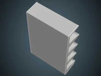 Medical Shelf 1A Low-poly 3D model