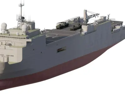 AMPHIBIOUS ASSAULT NAVY CARRIER 3D model