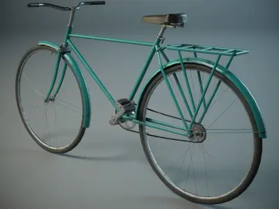 Bicycle PBR Low-poly 3D model