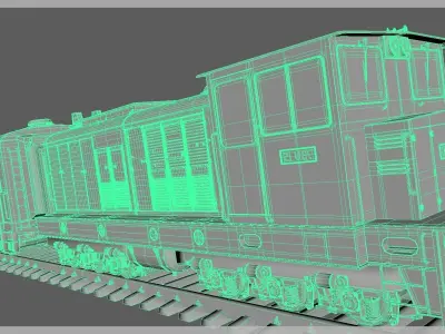 UG Train Low-poly 3D model