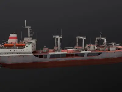 Chilikin-tanker Low-poly 3D model