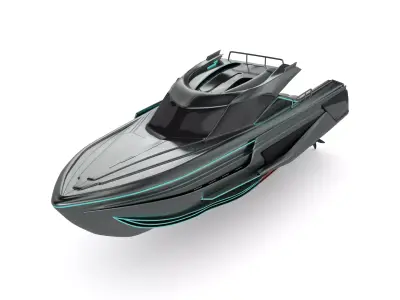 Motorboat 3D model