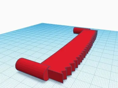 Antique saw for decoration 3D print model